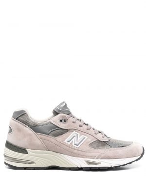 Semsket skinn sneakers New Balance