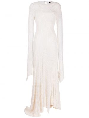 Sukienka długa asymetryczna Anouki beżowa