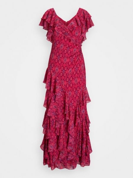 Sukienka długa Lauren Ralph Lauren różowa