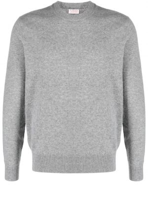 Kašmírový svetr s kulatým výstřihem Fursac šedý