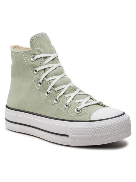 Csillag mintás tornacipő Converse zöld
