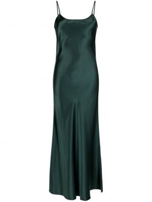 Копринена вечерна рокля Voz зелено