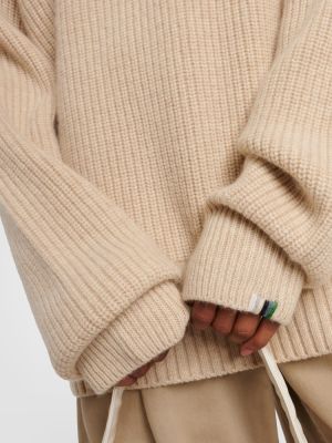 Kašmira džemperis ar augstu apkakli Extreme Cashmere bēšs