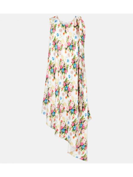 Ruffle floral silke dress Loewe