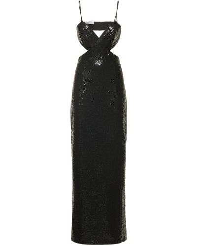 Krepové šaty Michael Kors Collection čierna