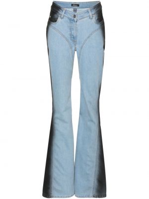 Zvonové džíny s přechodem barev Mugler