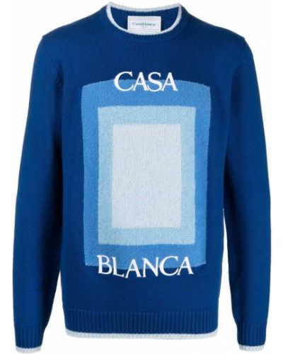 Пуловер Casablanca синьо