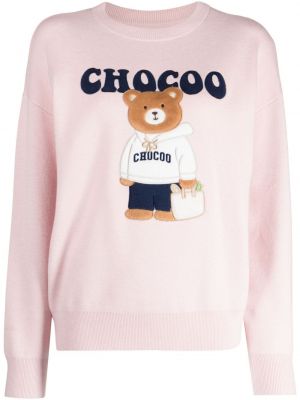 Džemper Chocoolate ružičasta