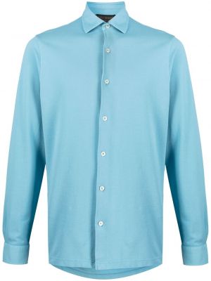 Camisa con botones Dell'oglio azul