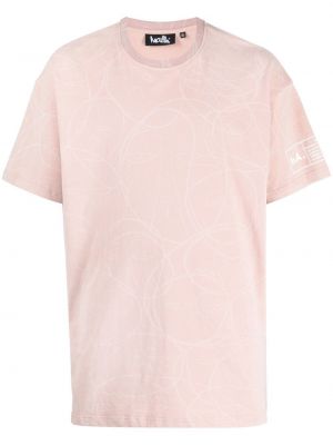 Тениска с принт Haculla розово