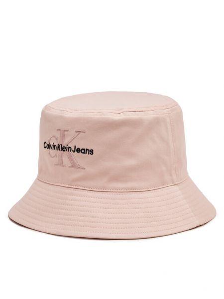Kýblový klobouk Calvin Klein Jeans růžový