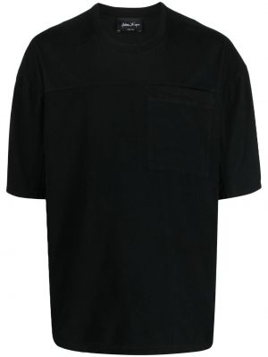 Bombažna majica z žepi Andrea Ya'aqov črna