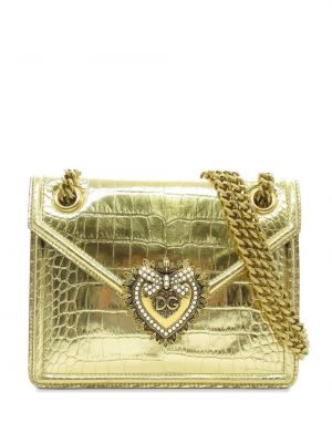 Crossbody kabelka Dolce & Gabbana Pre-owned zlatá