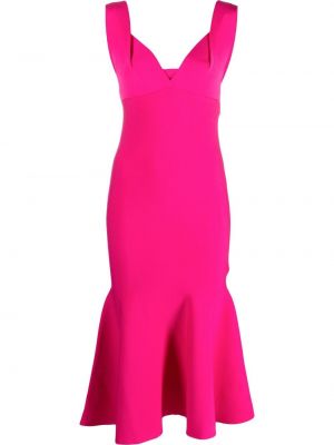 Midi suknja Roland Mouret ružičasta