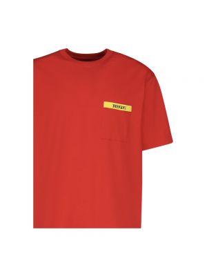 Koszulka bawełniana Ferrari czerwona