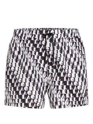 Pantaloni scurți cu imagine cu imprimeu abstract Karl Lagerfeld