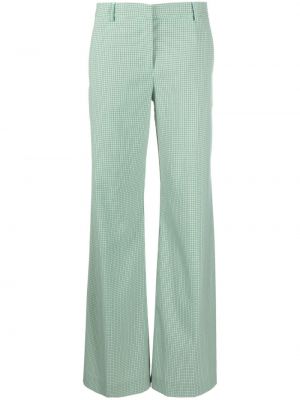 Pantaloni în carouri cu imagine Etro verde