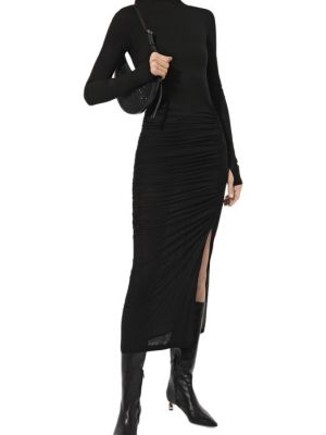 Платье из вискозы Helmut Lang черное
