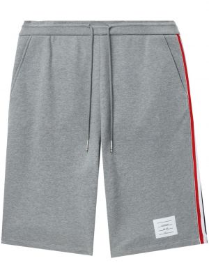 Shorts de sport à rayures Thom Browne gris