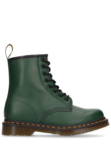 Kängor i läder Dr.martens grön