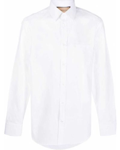 Biała koszula Gucci, biały