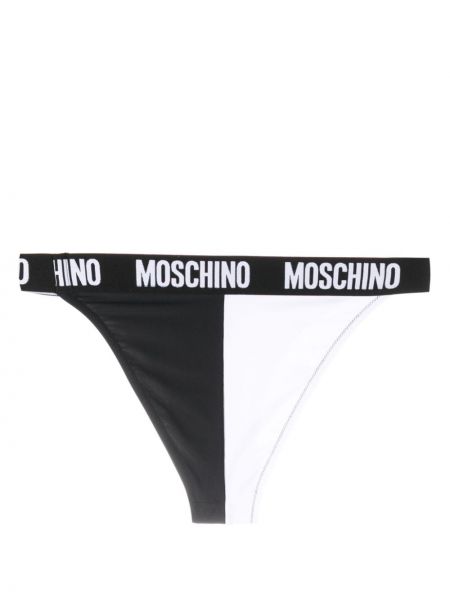Bikini taille haute à imprimé Moschino