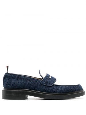 Pantofi loafer din tweed Thom Browne