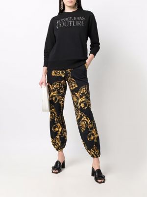 Mikina s kulatým výstřihem Versace Jeans Couture černá