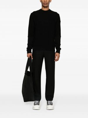 Sweter bawełniany Moncler czarny