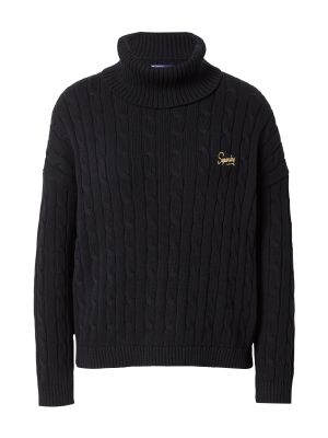 Пуловер Superdry черно
