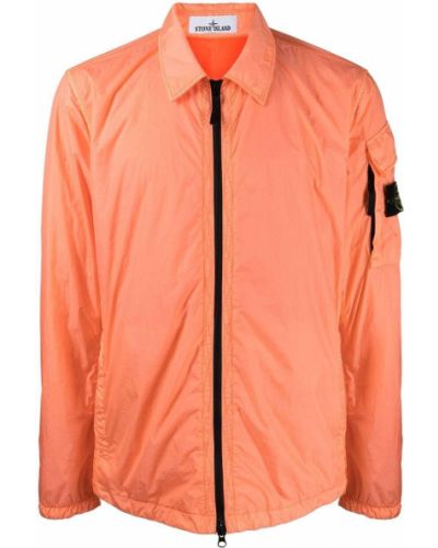 Lang jakke Stone Island oransje