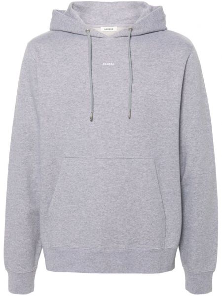 Işlemeli hoodie Sandro gri