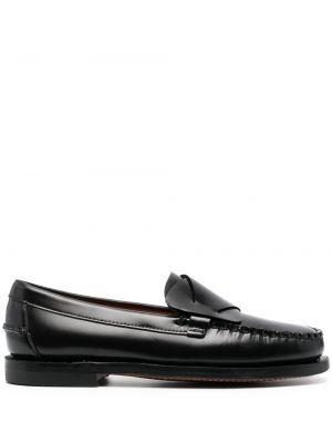 Bőr loafer Sebago fekete