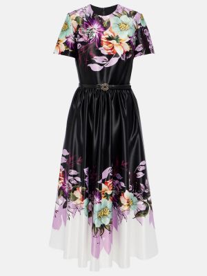 Midi haljina s cvjetnim printom Elie Saab