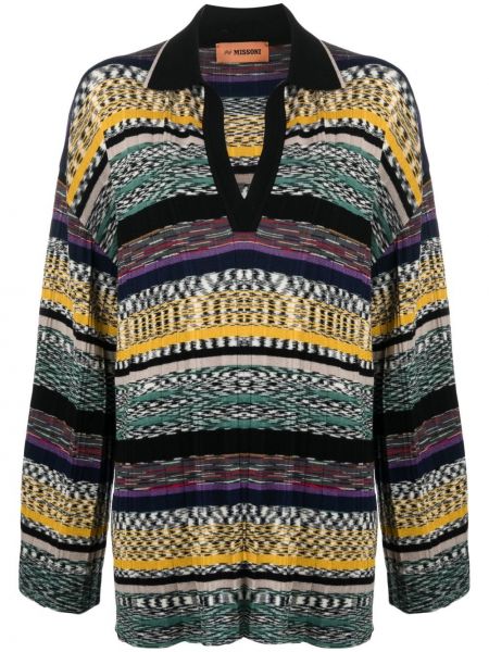 Polo relaxed fit Missoni zielona