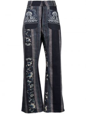 Pantaloni cu imagine Pierre-louis Mascia albastru