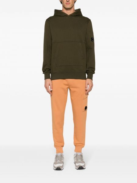 Bavlněné sportovní kalhoty C.p. Company oranžové