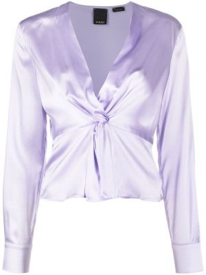 Bluză de mătase Pinko violet