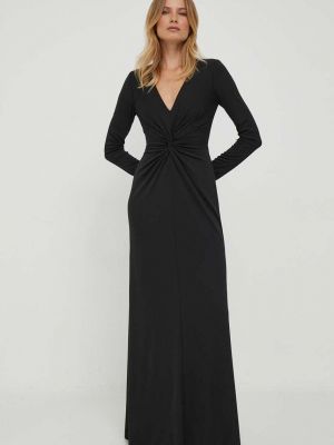 Sukienka długa dopasowana Lauren Ralph Lauren czarna