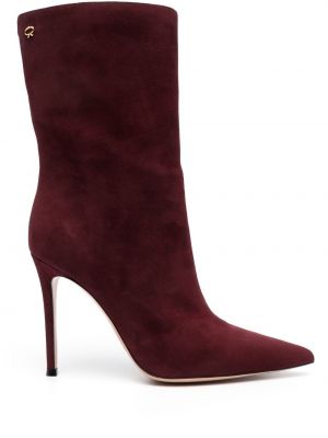 Leder ankle boots Gianvito Rossi rot