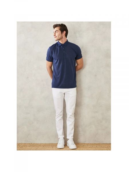 Polo marškinėliai Ac&co / Altınyıldız Classics mėlyna