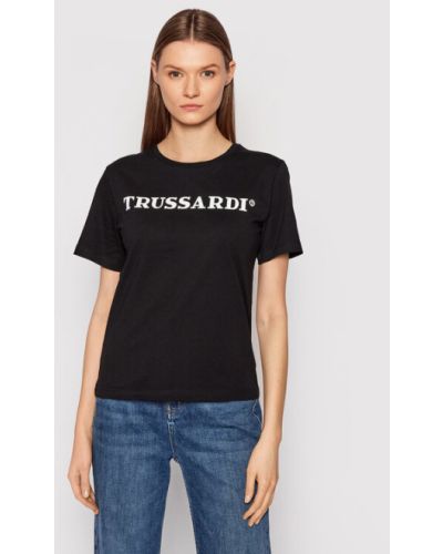 Trussardi Póló 56T00474 Fekete Regular Fit