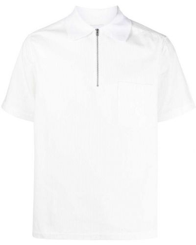 Camisa con cremallera manga corta Anglozine blanco