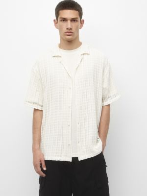 Риза Pull&bear бяло