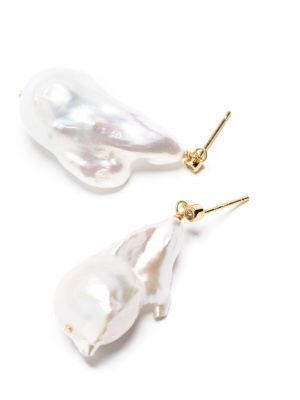 Boucles d'oreilles avec perles à boucle Anni Lu blanc