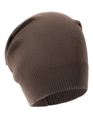 Кашемировая шапка Rick Owens коричневая