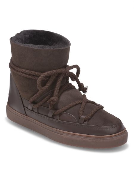 Кожаные ботинки без шнуровки Inuikii коричневые