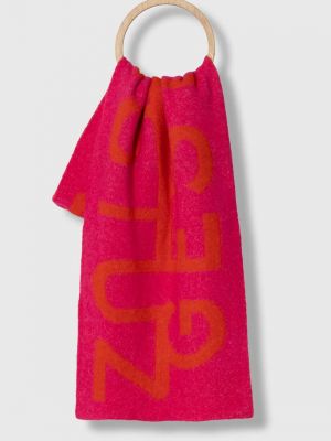 Вовняний шарф Gestuz рожевий