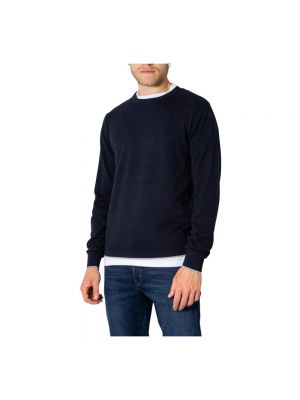 Sweter z długim rękawem Armani Exchange niebieski