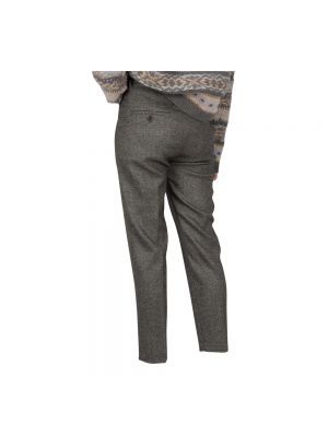 Pantalones de chándal de cintura alta de franela Brunello Cucinelli gris